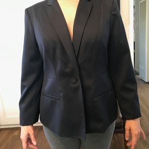 Classic Dark Navy Suit Jacket Blazer